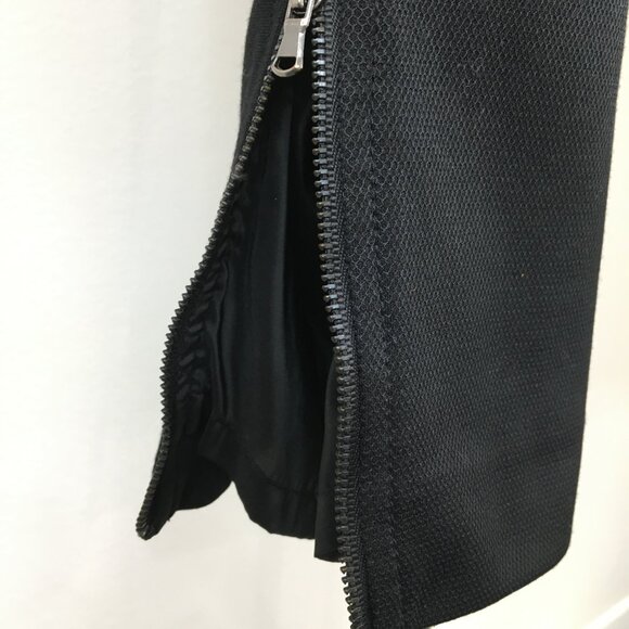 TRINA TURK Black Mixed Fabric Zip Ankle Dress Pant - Picture 10 of 12